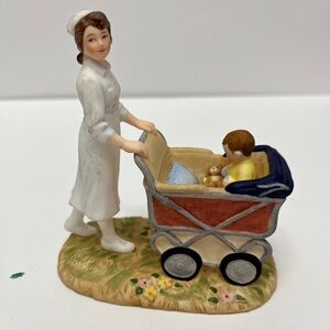 Gorham MORNING WALK Norman Rockwell Figurine Porcelain